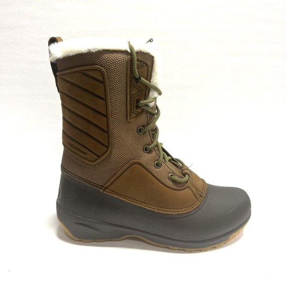 The North Face Womens Shellista II Mid Snow Boot Brown Size 8M